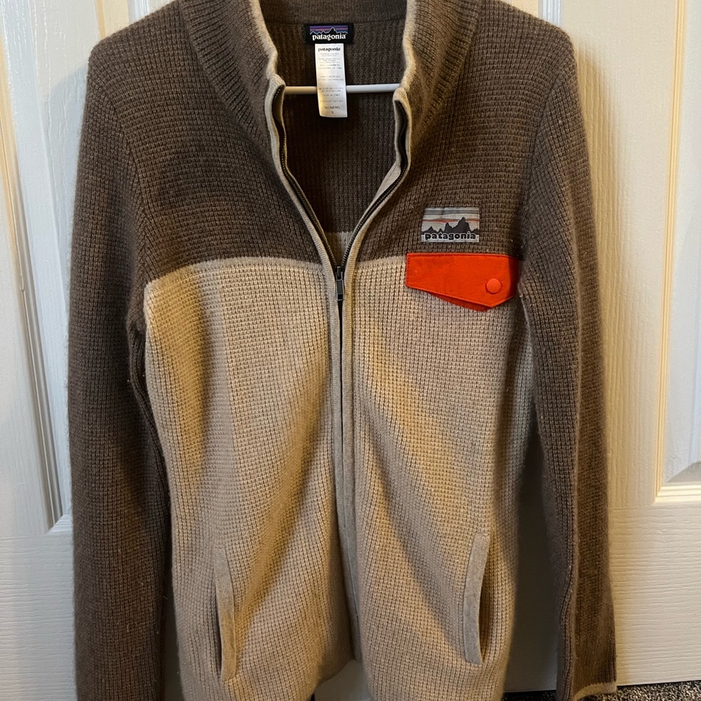 Patagonia Snap T Cardigan S Undyed 100% Cashmere Full Zip Sweater